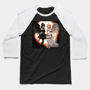 Halloween angel and devil Baseball T-Shirt